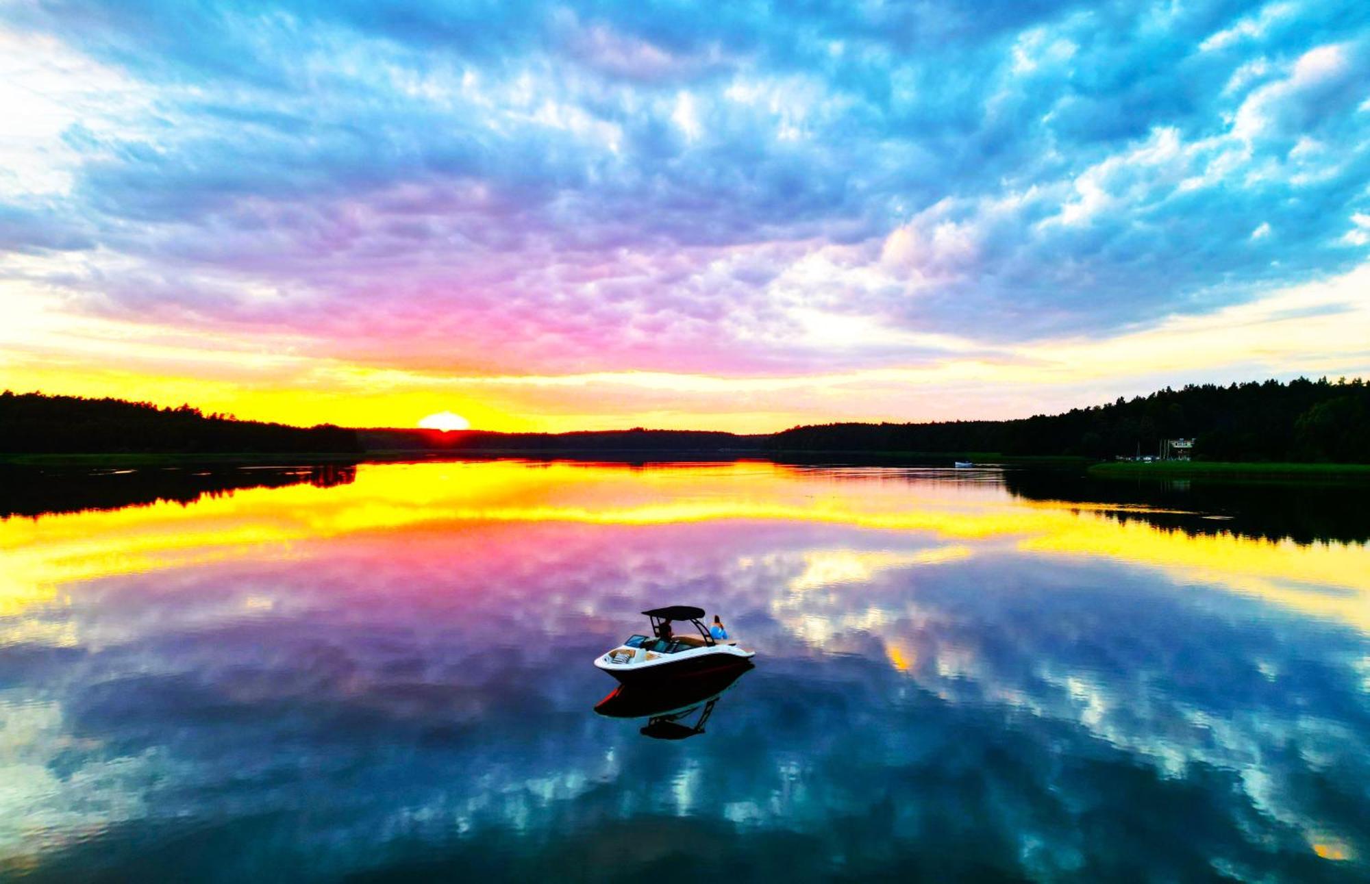 Marina Ostroda III - Widok Na Jezioro, Podziemny Garaz, Winda, Klimatyzacja, Wanna I Prysznic, 2 Lazienki, Lux Exterior photo